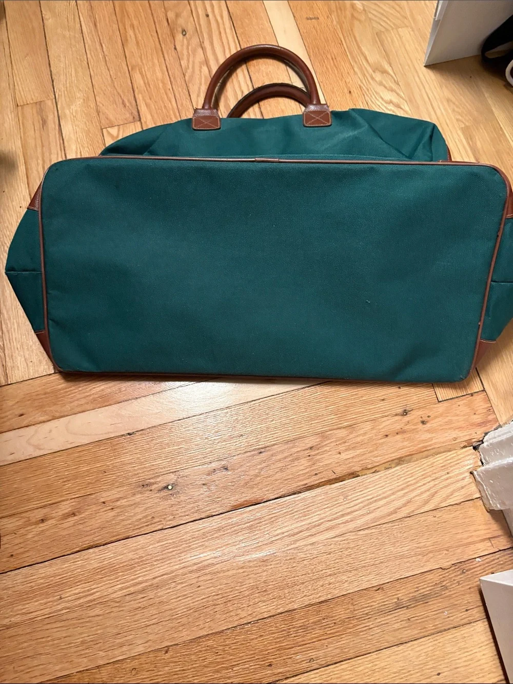Vintage POLO carry-on  promo - large frame open top and wide bottom.